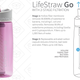 LifeStraw Go Water Bottle, $24 in pink only